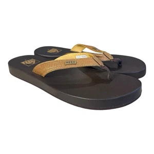 Sandalias chanclas Reef Mia Sassy para mujer 8 marrón cobre ¡Excelente estado! - Imagen 1 de 11