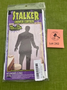 Stalker Shower Curtain Halloween Prop Decor Brand New - Picture 1 of 2