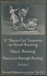 1921 Marshall Stillman Association Set di 6 volumi su boxe e autodifesa - Foto 1 di 8