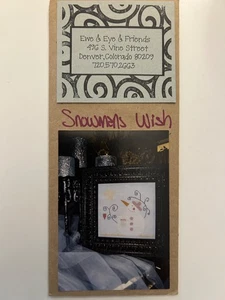 Pupazzo di neve. Modello punto croce. 'Desiderio Pupazzi di Neve' Nuovo - Foto 1 di 3