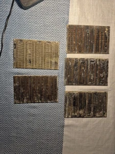 Menge 5 Vintage Buchdruck Druck Block NUR PLATTE Noten Religiös   - Bild 1 von 7