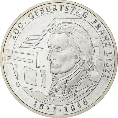 [#199847] Germany, 10 Euro, Proof, 2011, Karlsruhe, Silver, MS, KM:295 - Image 1 of 2