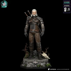 Kit de resina sin pintar Geralt of Rivia Kaidan edición 1/6 modelo de exhibición Witcher - Imagen 1 de 10