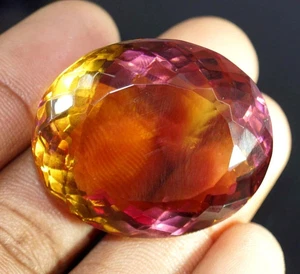 Piedra preciosa suelta certificada ovalada con 7 cambios de color 100+ quilates de zultanita natural limitada S - Imagen 1 de 9