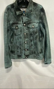 Diesel Men's Green Trucker Jacket Size L - Picture 1 of 8