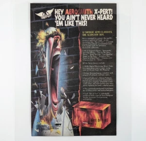 Aerosmith Box of Fire 1995 musica promo ad laminato promo Columbia CD set - Foto 1 di 6