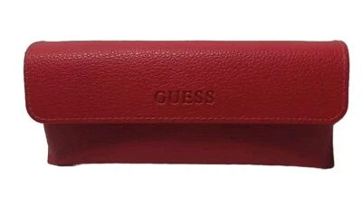 Gafas de sol GUESS rojas de imitación de cuero estuche semi rígido  Foto 1 de 4
