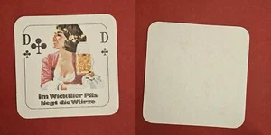 Wicküler Kreuz Dame Brauerei Bierdeckel Coaster Beermat - Bild 1 von 1