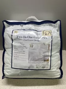 Charter Club Dual Warmth Two in One Full - Queen Down Alternative Comforter - Picture 1 of 5