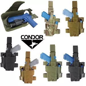 Condor Tornado Tactical Adjustable Drop Leg Pistol Right or Left Handed Holster - Picture 1 of 20