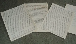 MANUSCRIPT c.1950 NARRATIVE by ISRAEL SHOCHAT & others re. EARLY ISRAEL HASHOMER - Foto 1 di 4