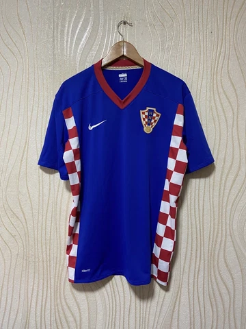 CROATIA 2007 2009 HOME FOOTBALL SHIRT SOCCER JERSEY NIKE 258969-471 sz L MEN BLU Cover