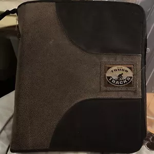 Vintage Pan Tab Tough Tracker 3 Ring binder Faux suede - Picture 1 of 11