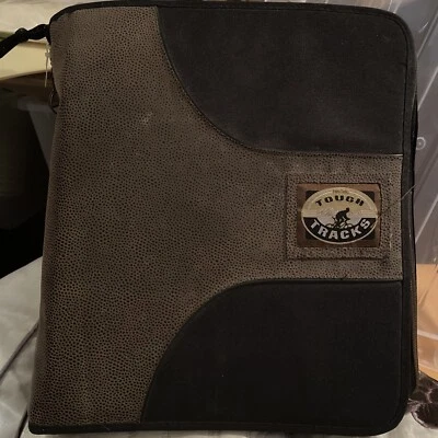 Carpeta de 3 anillos vintage Pan Tab Tough Tracker imitación gamuza Foto 1 de 4