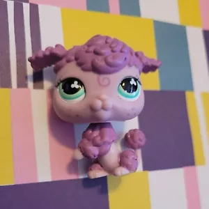 Littlest Pet Shop LPS 561 Lavender Purple French Poodle Dog Freckles Clover Eyes - Picture 1 of 7
