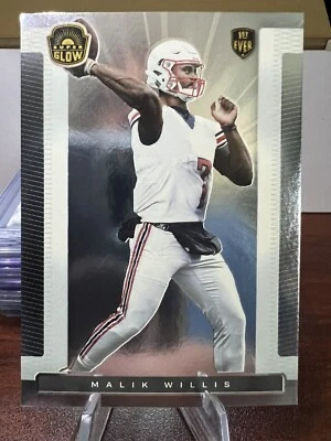 2021 Super Glow 1st Ever Silver Malik Willis #20 RC Rookie Football Card - Image 1 of 2