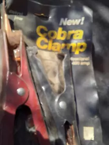 *NEW* NOS VINTAGE COBRA SWIVEL JAW BATTERY CLAMP SET 400 Amps MADE IN THE USA !! - Picture 1 of 3