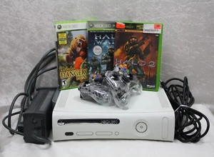 Xbox 360 Console 60GB , Games, Controllers, cords tested - Picture 1 of 9
