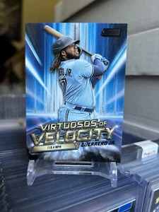 2023 Stadium Club Vladimir Guerrero Jr. Virtuosos of Velocity Black /99 #VV-9 - Picture 1 of 2