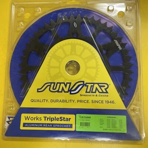 Piñón trasero Sunstar 5-361948BK aluminio negro 48T KX125 KDX200 KDX250 KX250F - Imagen 1 de 4