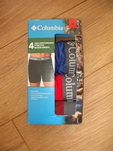 Columbia Mens 3 Pack High Performance Stretch Boxer Briefs Underwear Size MED - Picture 1 of 1