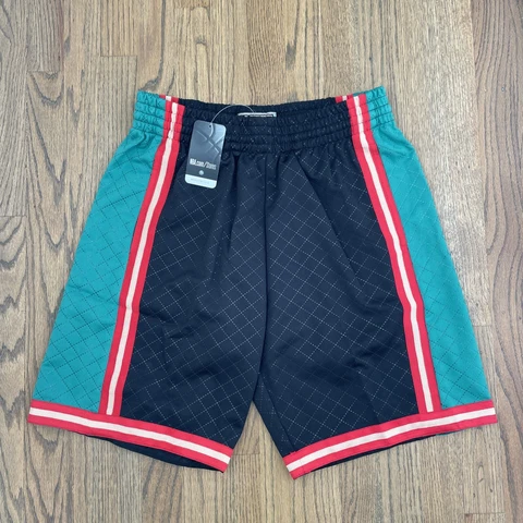 Mitchell & Ness NBA Swingman Shorts LA Lakers 1996 Black NEW Authentic Mens M Cover