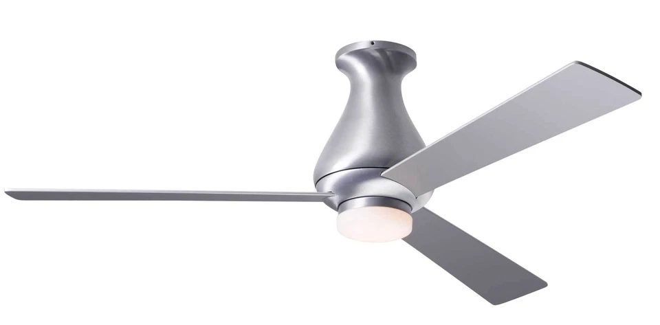 Modern Fan Company Altus Brushed Aluminum 52" Flush Ceiling Fan with LED Light - Image 1 of 1