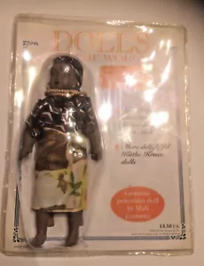GEUINE PORCELAIN MALI DOLL FROM DOLLS OF THE WORLD COLLECTION - Picture 1 of 2