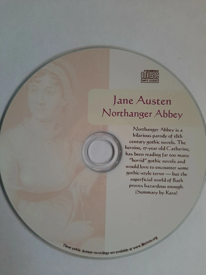 Jane Austen / Northanger Abbey / 8+hrs Unabridged Audiobook Mp3 CD Foto 1 de 1