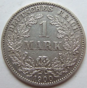 Moneda Imperio Alemán Imperio Plata 1 Marco 1900 E en Muy Bonita - Imagen 1 de 2