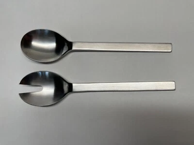 2pc Raadvad Stainless Salad Server Serving Spoon & Fork 9.5” - Image 1 of 4