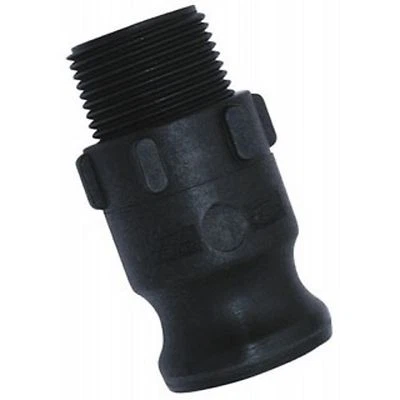 Cam & Groove Male BSP x Adaptor. PP Camlock Quick-Release