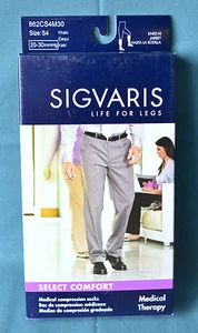 Sigvaris S4 Compression Socks Stocking Knee-Hi 20-30 mmHg 862CS4M30 Khaki New - Picture 1 of 1