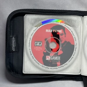 PC Gamer Demo CD Lot 15 Y2K 2000s Vintage Games Zippered Case - Picture 1 of 22