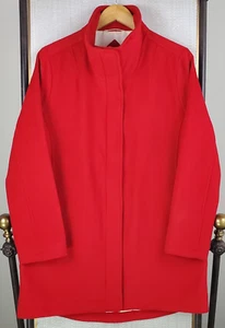 NWOT PENDLETON Womens Size Medium Wool Blend Full Zip Car Overcoat Pea Red - Picture 1 of 18