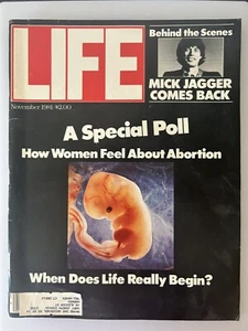 Life Magazine Nov 1981 How Women Feel About Abortion, Mick Jagger, JFK Jr - Picture 1 of 5