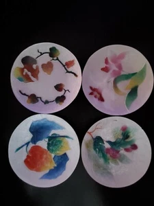 Set of 4 Cloisonne 5" Plates By ANDO CLOISONNE is made in Japan - Picture 1 of 12