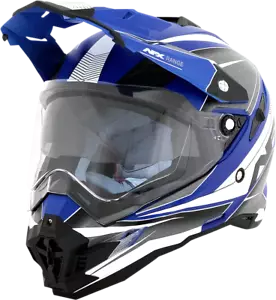 AFX FX-41 Dual Sport Adventure Helmet Range Matte Blue - Picture 1 of 4