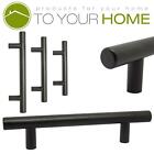 Black Stainless Steel T-Bar Handle for Furniture Cupboard Cabinet Door
