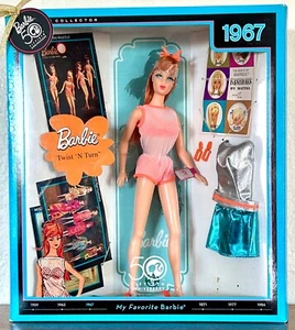 50th Anniversary 1967 Twist N' Turn Barbie Doll Mod Reproduction Beautiful Face - Picture 1 of 12