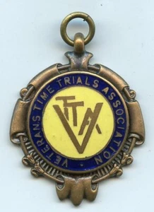 Veterans Time Trials Wessex Group Cycling Prize Medal R Deering - Picture 1 of 2