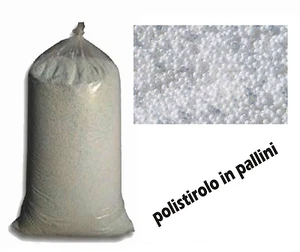 POLISTIROLO IN PALLINI PER RIEMPIMENTO PUF POUF PUFF IMBALLAGGIO EDILIZIA 1 KG - Foto 1 di 1