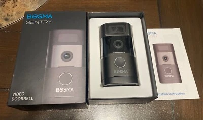 Nuevo Timbre Bosma Sentry WiFi HD 1080p Video con Cable Negro Cableado Foto 1 de 4