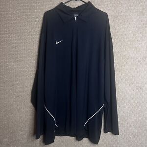Nike Jacket Dri Fit Mens 3XL Pullover Zip Long Sleeve Athletic Black Outerwear 