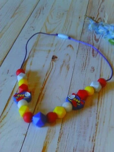 Silicone Teething - Toddler Airplane Character Necklace ~ Nursing Necklace! - Picture 1 of 10