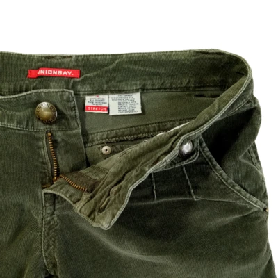 Pantalones capri St. Johns Bay para mujer talla 9 pana elástica algodón verde Foto 1 de 4