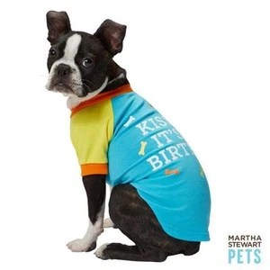 Maglietta Martha Stewart Pets Compleanno Cane Pet X-Small (Nuova con etichette) - Foto 1 di 3