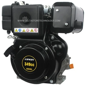 MOTORE LONCIN DIESEL 7,5 HP avv. manuale albero cilindrico 25.4mm Tipo Yanmar - Foto 1 di 7