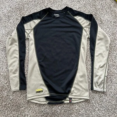 Camisa Cabela’s Capa Base Manga Larga Tech Silk Negra Para Hombre Mediana E.C.W.C.S. Foto 1 de 4