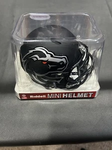 Boise St Broncos “SLATE MATTE “ NCAA FOOTBALL Mini Helmet. New In Box Nice! - Picture 1 of 9